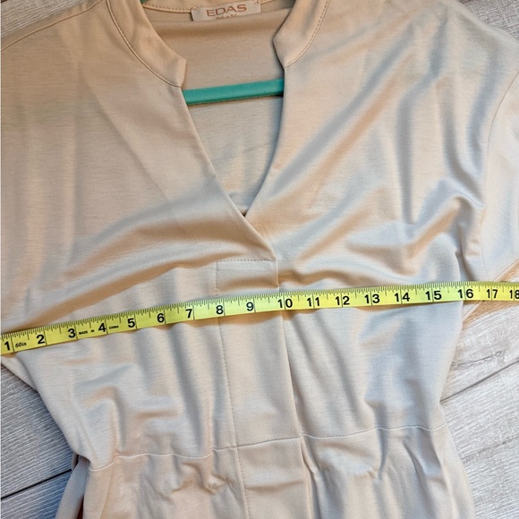 NWOT Italian Elegant Cream Women's Dress - Picture 4 of 5